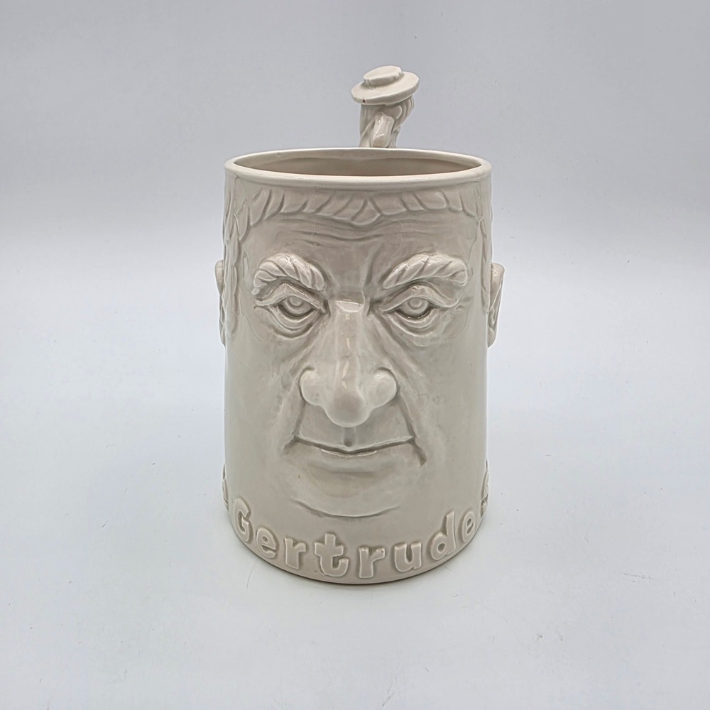 Fitz and Floyd Mug Gertrude Stein Vintage Character Alice Toklas Cream 6in 1976